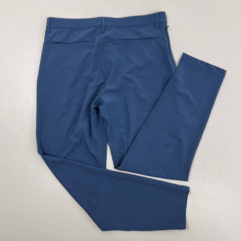 Fabletics Men's The Only Pant Blue NWT 4-Way Stretch Water Resistant Sz L