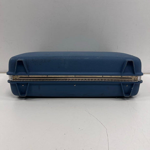 Vintage Samsonite Montbello II Blue Hard Shell Suitcase Travel Luggage 21x16x7