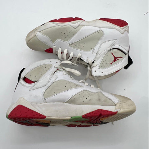 Nike Air Jordan 7 Retro Hare White Light Silver True Red Size 10