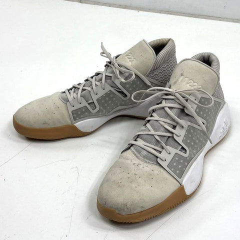 Adidas Pro Vision Cloud White Grey Gum Sole Basketball Shoes Men's Size 18