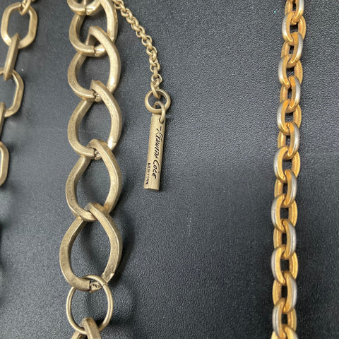 Kenneth Cole New York Modern Fashion Necklace Lot of 7 Beaded Geometric Tassels