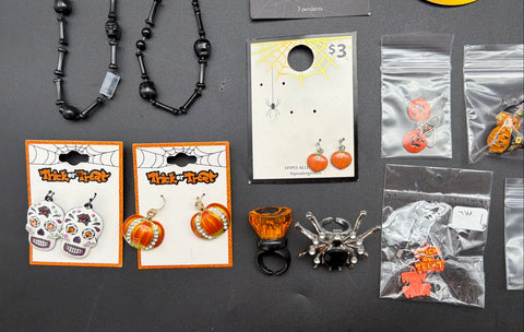 Halloween Fall Thanksgiving Jewelry Lot 40+ Pc Necklaces Bracelets Earrings 2lb