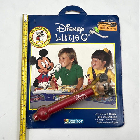 Vintage Disney Mickey Mouse Little Q Questron Electronic Answer Wand NIB 1984