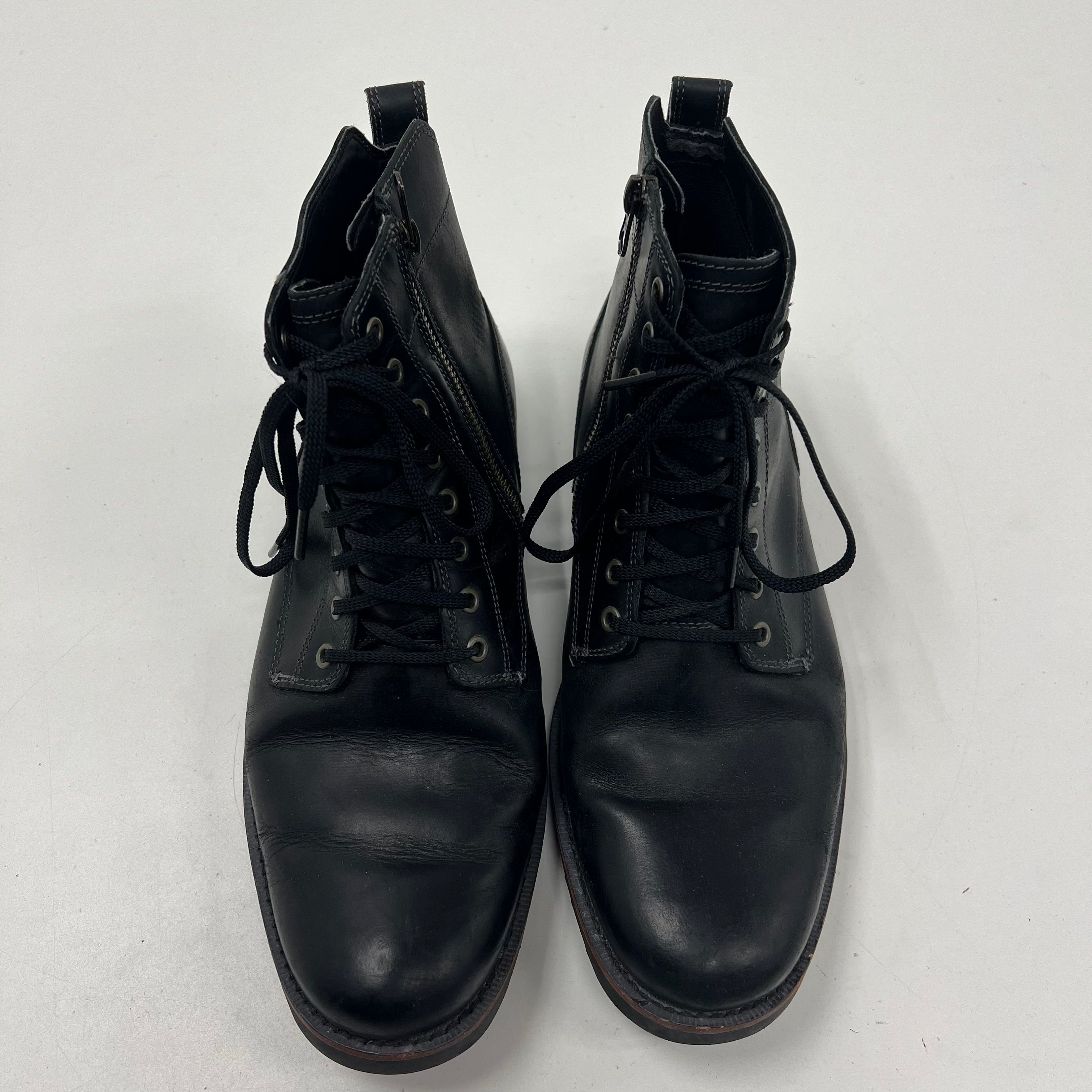 Timberland Squall Canyon Waterproof Side Zip Chukka Boots Black Leather