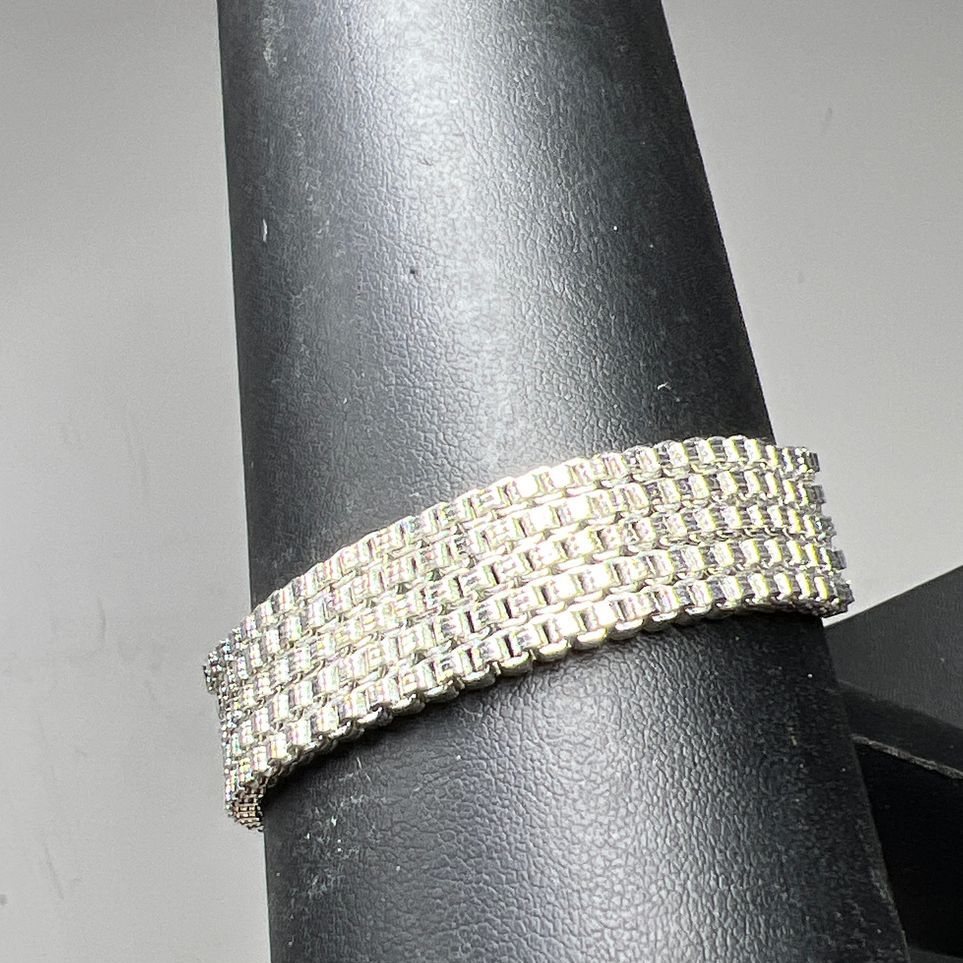 Napier Silver Tone Multi Chain Bracelet