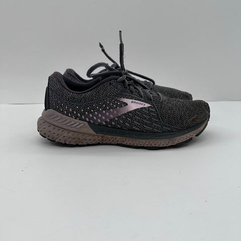 Brooks Adrenaline GTS 19 Grey Pink Mesh Stability Running Shoes Women's Size 8.5