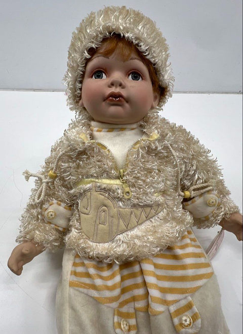 Goldenvale Artists Jasper Collectible Porcelain Doll 16 Inch With COA and Mat