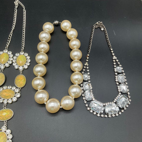 Sugarfix Claire's New York & Co Statement Rhinestone Costume Necklace Lot of 7