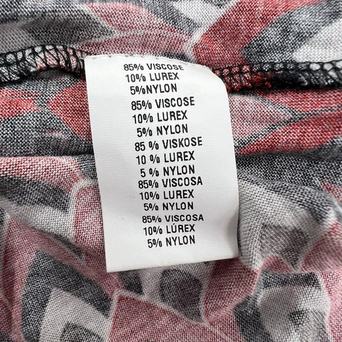 NWT Bl^nk London Red Geometric Sequin Embellished Blouse Top Women's M