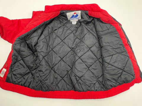 Vintage 90s Apex One Nebraska Huskers Quilted Lined Puffer Jacket NCAA Sz S