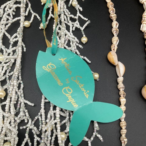 Antica Sartoria Giacomo Cinque Shell & Beaded Coastal Necklace Jewelry Lot of 5