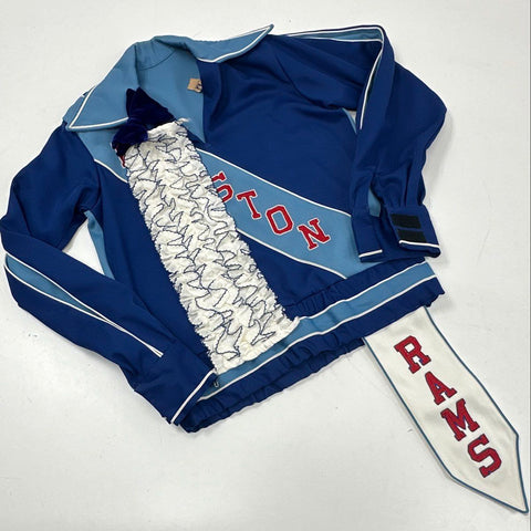 Vintage 70s Ralston High School Marching Band Uniform Jacket Rams Sz 36S