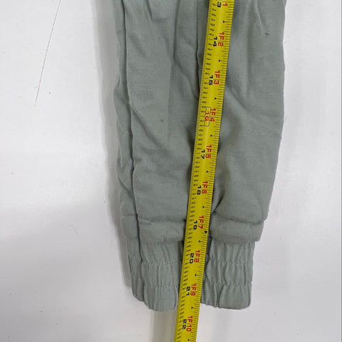 Allfenix Women's Quilted Bomber Jacket Sage Green Cotton Full Zip Size M