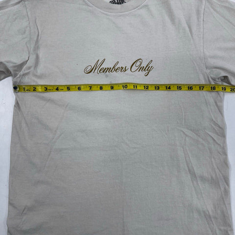 Drake Related Men's Big As The What Tour T-Shirt Tan Members Only Owl Sz S