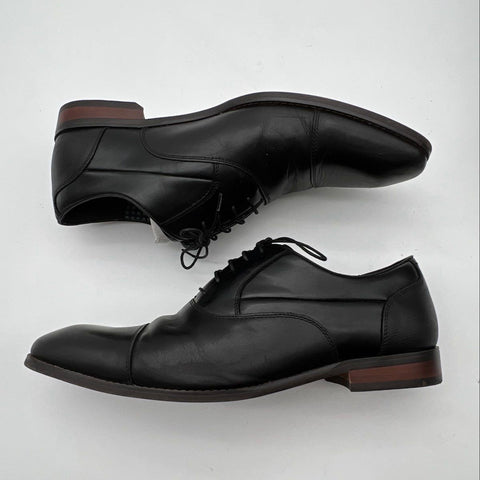 Stacy Adams Kallu Black Men's Cap Toe Oxford Dress Shoes Size 12W