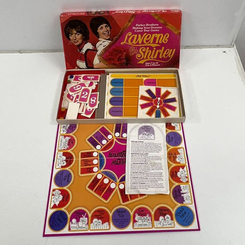 Vintage 1977 Laverne & Shirley TV Show Board Game Parker Brothers