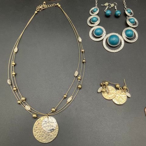 Belle Mode & Modern Costume Jewelry Lot 7 Matching Necklace Earring Sets