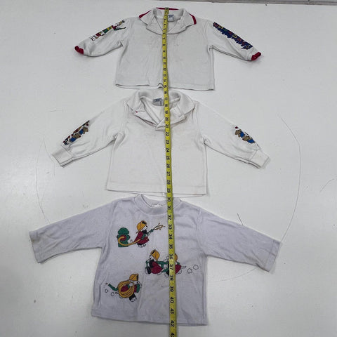 Vintage 90s Kids Clothing Lot Disney Lee Mickey Mouse Graphics Sz 24M 2Y