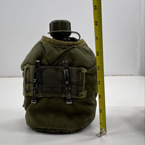 Lot of 2 Vintage USGI Military Canteens w/ OD Green Insulated Covers ALICE