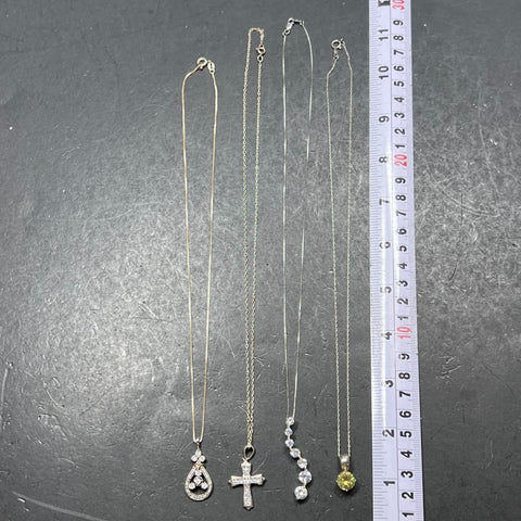 4 925 Sterling Silver Pendant Necklaces 15.2g