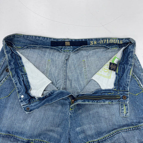 Vintage Y2K Marithe Francois Girbaud Men's Baggy Shuttle Tape Jeans Blue Sz 40M