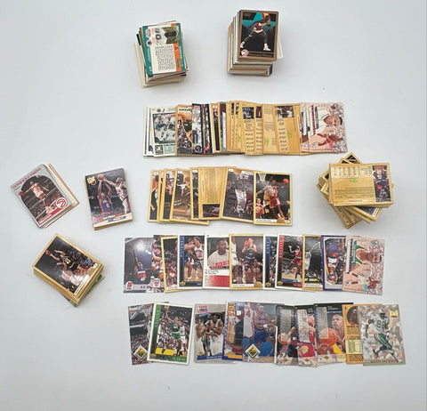 Sports Card Lot 1990s Basketball Football Skybox Upper Deck Approx 500 See