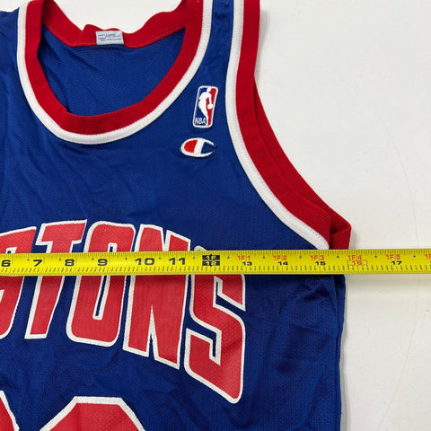 Vintage 90s Grant Hill Detroit Pistons Champion NBA Basketball Jersey Sz 36