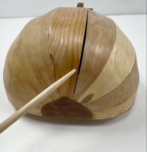 Vintage 5-String Miniature Oud Bowl Back Lute Instrument 19-Inch Stave Back