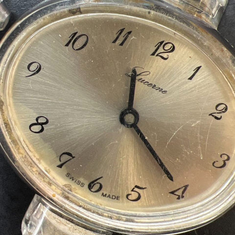 2 Lucerne Acrylic Plexiglass Case Watches Not Ticking