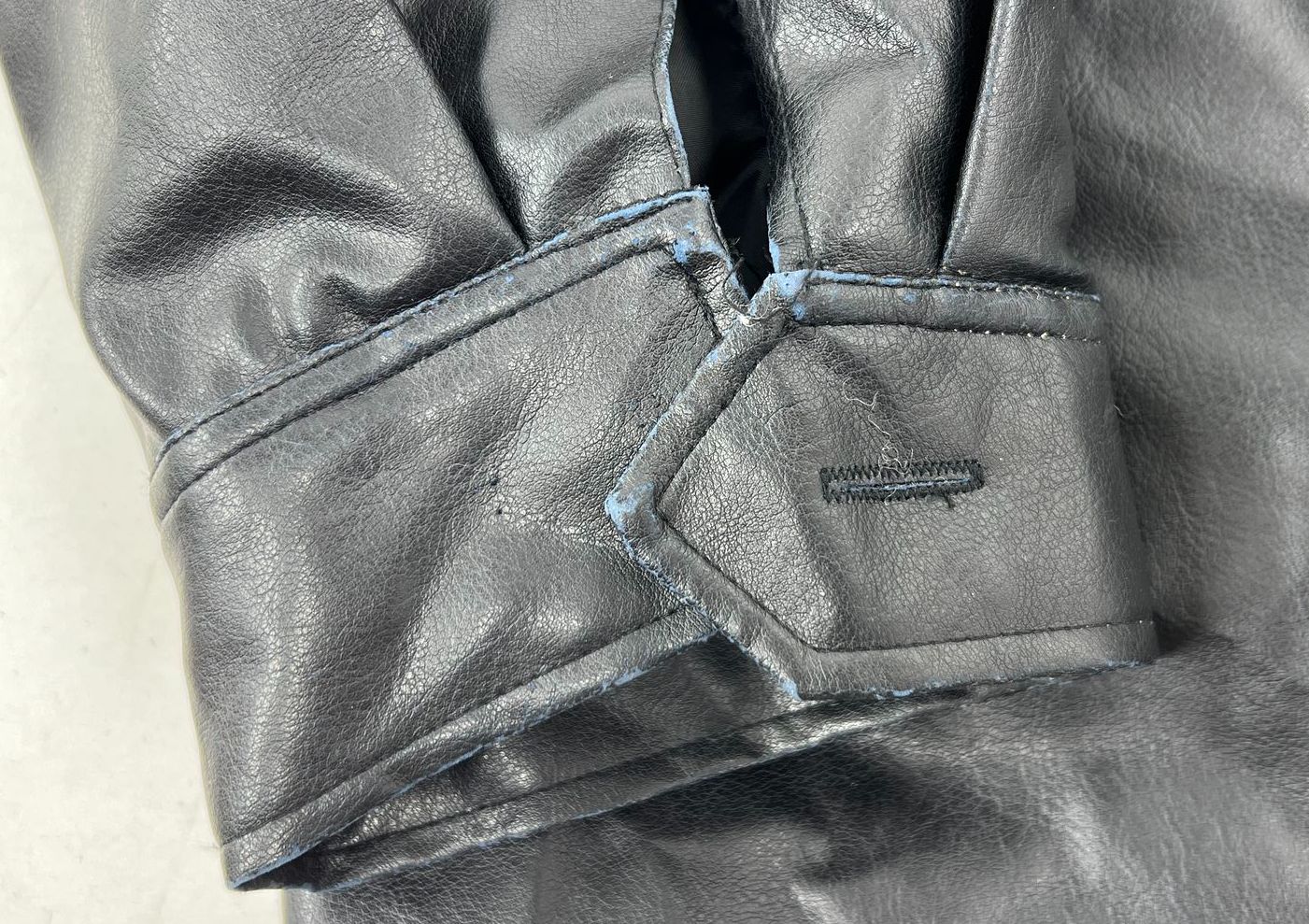 Vintage Steve & Barry's Missouri State Faux Leather Jacket Coat XXXL Black