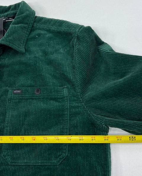 NWT Buffalo David Bitton Juno Green Corduroy Shirt Jacket Shacket Men's L
