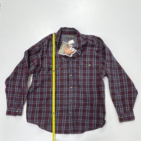 Vintage 90s Rhinoceros Sportswear Plaid Flannel Button Down Shirt Sz L NWT