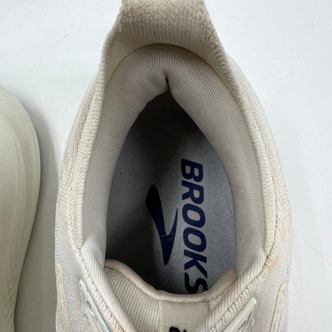 Brooks Glycerin 19 White Navy Blue Running Shoes Men's Size 9