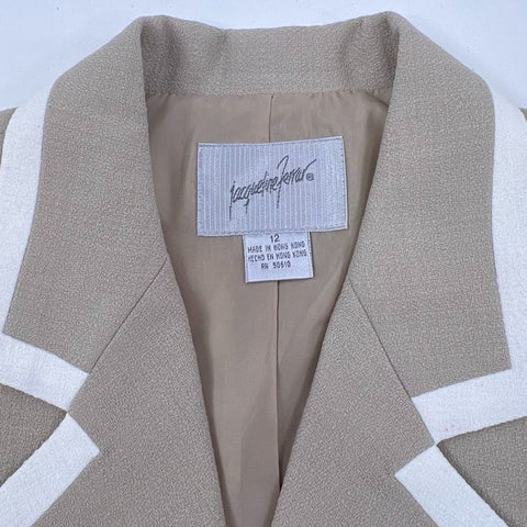 Vintage 80s Haberdashery Jacqueline Ferrar Tan Suit Separates Lot Womens 12