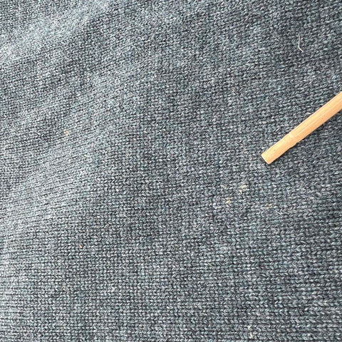 Gran Sasso Men's Blue Green Cashmere Wool Quarter Zip Mock Neck Sweater XL