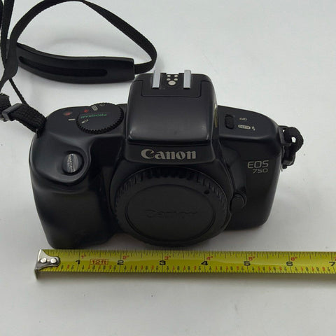 Vintage Canon EOS 750 35mm SLR Film Camera Body EF Mount Tested Works