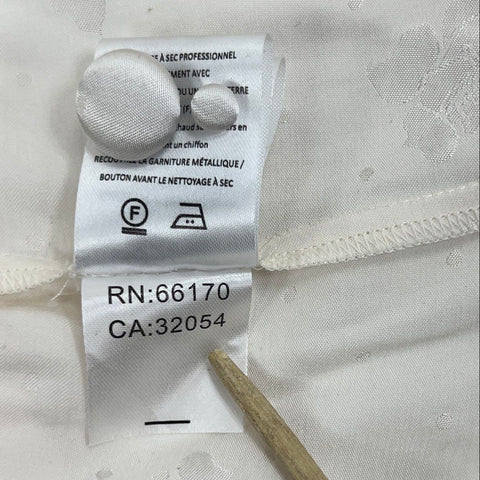 Alice McCall Women's Hotel Trench Dress Cream Jacquard Piped Midi Sz 2