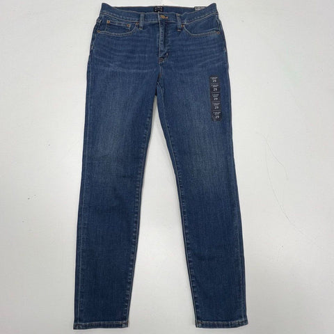 J.Crew NWT Blue 9" Mid-Rise Skinny Jeans Women's Size 29 Style CB395