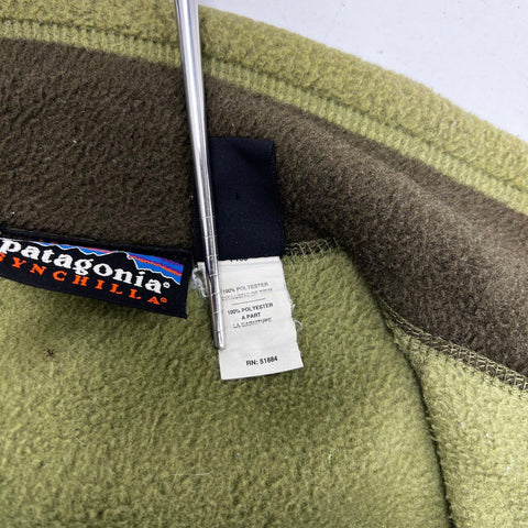 Patagonia Men's Green Synchilla Fleece Full Zip Vest Sz XL