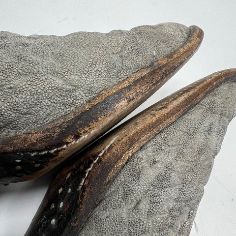 Justin 8527 Grey Elephant Leather Black Cowboy Western Boots Size 10 D