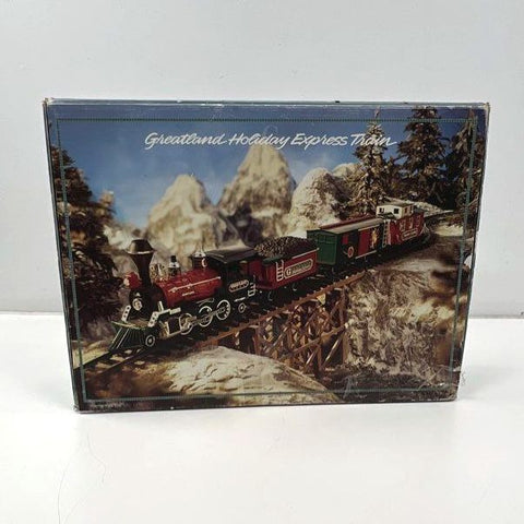 New Bright Greatland Holiday Express Train Set 1986 Vintage Christmas With Box