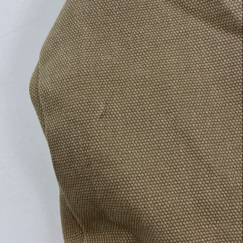 Madison Creek Outfitters Men's Tan Canvas Barn Coat Leather Collar Jacket Size M