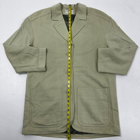 Vintage 80s Dino Valiano Women's Sage Green Lambswool Cashmere Jacket Sz 36