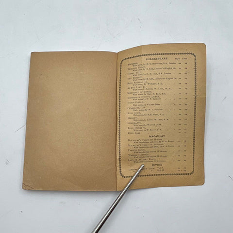 Antique 1900 Evangeline Longfellow Book Popular Educator Library Softcover
