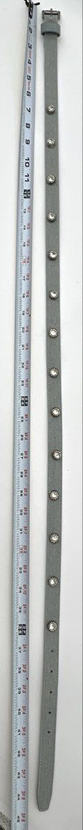 Kurt Geiger London Women's Gray Rhinestone Crystal Studded Belt NWT Sz L-XL