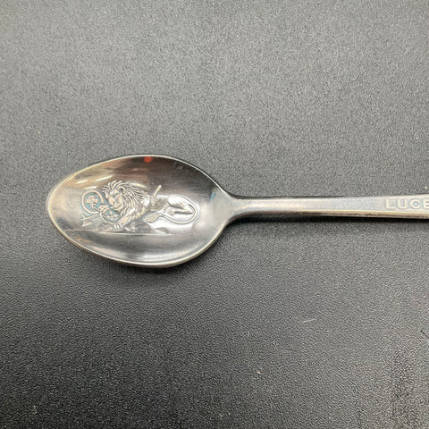 Rolex Bucherer Lucerne Silver Plate Collector Spoon Lion of Lucerne Vintage
