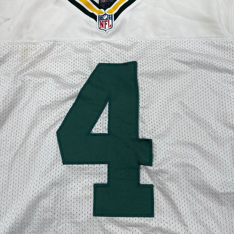 Nike Men's Vintage Green Bay Packers Brett Favre #4 White Jersey Sz 48