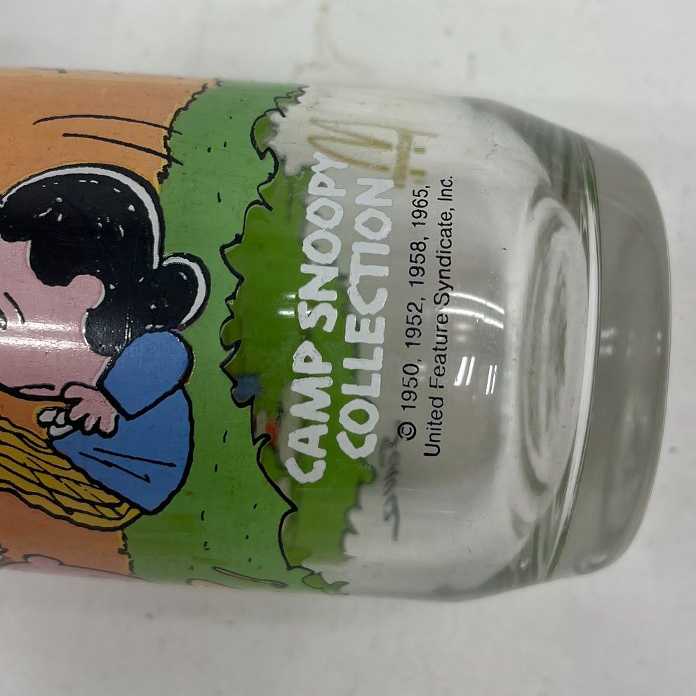 Vintage 1983 Peanuts Camp Snoopy Collection McDonalds Glasses Set of 4