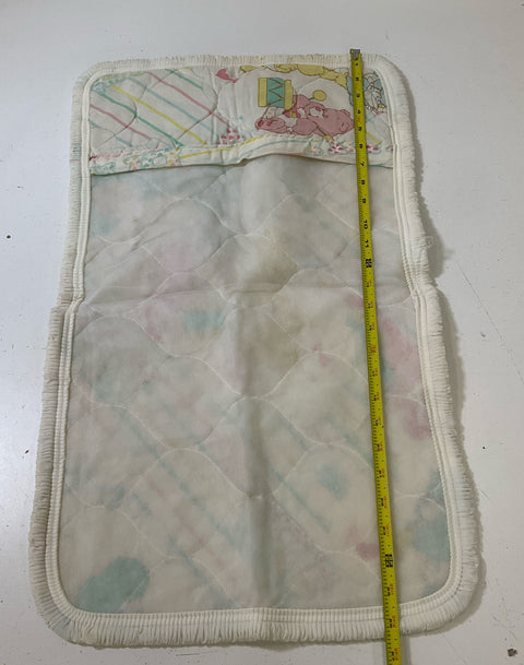 Vintage Care Bears Baby Linens & Flannel Scraps 6 Pieces Baby Hugs Baby Tugs