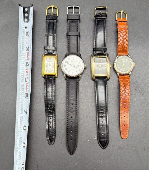 Mixed Men's Watch Lot of 4 Timex Embassy by Gruen Carriage Rumours Not Tested